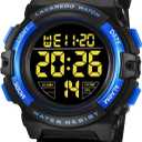Kids Watch,Boys Watch for 3-15 Year Old Boys,Digital Sport Outdoor Multifunctional Chronograph LED 50 M Waterproof Alarm Calendar Analog Watch for Children with Silicone Band,Kids Gift