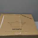 SENSARTE Ceramic Nonstick Stock Pot with Lid, 2.6/4.5/6.6/8.5 QT Soup Pot Casserole Pot, Non-toxic Healthy Pasta Pot, Large Cooking Pot Stew Pot, Induction Compatible, PFOA PFAS PTFE Free, White