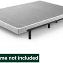 Zinus Victor 4 Inch Quick Lock Box Spring / Mattress Foundation / Built-to-Last Metal Structure / Low Profile / Easy Assembly, King, White