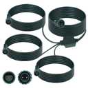 Kanayu 2 Pin Splitter Connector for Christmas Lights 72-Inch Extension Cords for String Lights Inflatable Decorations Green Outdoor Extension Cable Waterproof Splitter Cords (1 to 3)