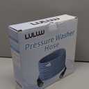 LULUW 25FT 1/4-inch High Pressure Washer Hose,3600PSI M22 14mm Replacement Power Washer Hose for Most Brands, Blue