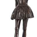 Bronze Little Dancer Aged Fourteen Statue by Degas Ballerina Art Famous Sculpture Replica Home Decor Gifts (10.6"H)