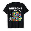 Building Blocks Building Bricks 8th Birthday Boy Dabbing Boy T-Shirt 10