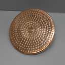 8-Inch Unlacquered Copper Rainfall Shower Head  Vintage Outdoor Shower Fixture with Natural Patina for Antique Look  Handcrafted, Eco-Friendly with Easy 1/2" Installation
