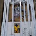 Overhead Garage Storage Rack  4x8 FT Garage Ceiling Storage Racks with Safety Lock, Heavy-Duty Ceiling Mounted Lift System and Storage Organizer, Ideal for Maximizing Overhead Space, 325 lbs Capacity (black)