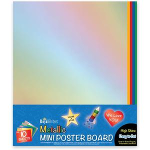 Royal Brites Mini Metallic Poster Board Card Stock Paper 12x14, Lightweight, Ideal for Arts & Crafts, Projects and 
EXPO Dry Erase Markers Kit, Chisel Tip, Assorted Colors, Eraser, Spray Cleaner, 6 Count - Vibrant Ink, Ideal for Classroom, Back to School Supplies, Teachers, Office, Whiteboard & Home