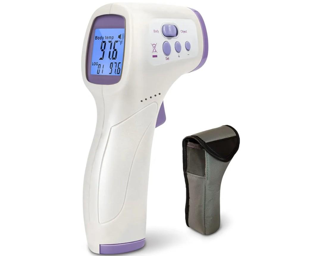 Infrared Non-Contact Forehead Thermometer with Utility Case