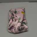 FRAMICS Floral Blackout Kitchen Curtains 36 Inch Length Birds Pink Bathroom Curtains Rod Pocket Lemon Short Curtain for Windows Cafe Basement Living Room Cabinet, 2 Panels