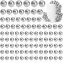 Morcheiong 114 Pcs Cake Balls Decorations Balloon Cake Topper Cake Insert Topper Foam Cake Topper Balls Cake Picks for Cake Decorations Birthday Party Wedding Anniversary (Silver)