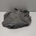 ellazhu Women's Dress Coat Strap Shoulder Zipper Two Side Pockets Flowy Hem Solid Color Loose Oversize GZ279 (Small-X-Large, Grey)