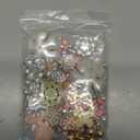 Giegxin 48 Pcs Rhinestone Buttons for Crafts Clothes Faux Pearl Embellishments Pink Butterfly Rhinestone Flower Buttons Vintage Women Pearl Brooch for Jewelry Making, DIY, Bags Shoes Supplies