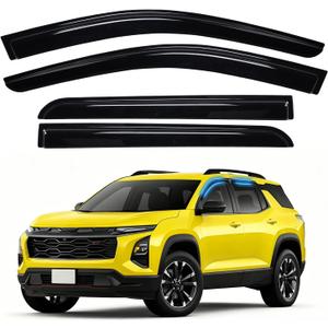 Equinox Rain Guards - Window Visors for Chevrolet Chevy Equinox 2025 2026(Not for EV), Out-Channel Side Window Rain Guards for Equinox Accessories, 4PCS, Black, Car Accessories