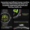Smart Watch Built-in GPS, Pressure, Altitude, Compass, Smartwatch for Men Fitness Tracker with 1.43" AMOLED Screen Bluetooth Call Fitness Watch 100+ Modes Sports Watch Water Resistant for Android iOS