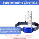 Citronella Bark Collar for Dogs, [No Spray Refill] Spray Dog Training Collar, Humane Citronella Dog Barking Collars, Safer Anti Barking Control Spray Collar for L/M/S Dogs Blue