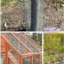 Hardware Cloth 48inx100ft 1/2 Inch Galvanized, Chicken Wire Fence Chicken Rabbit Snake cage Wire Fence Mesh Roll,Garden Plant Welded Metal Wire Fence,Poultry Animal Netting cage Screen. (Silver)