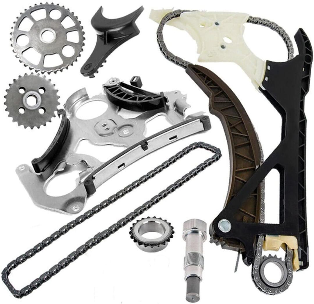 Timing Chain Kit with Oil Pump Gear 11317523884 Fits for 2006-UP 335i 435i M2 M3 M4 N51 N52 N54 N55 528 530 X3 X4 X5 X6 Z4 3.0L Repalce OE 11317523884 11417516128