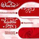 Whaline Valentine's Day Hand Towels Dog Love Heart Embroidered Cotton Bathroom Towel Absorbent Bath Towel for Hand Drying Cleaning Cooking, 29.5 x 13.7 Inch, 2Pcs