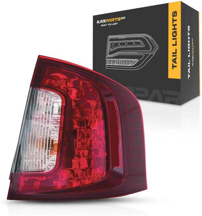 KarParts360 For Ford Edge 2011 2012 2013 2014 Tail Light Assembly Passenger Side | Red And Clear Lens | Sport Model | With Bulbs | Replacement For FO2801222 | BT4Z13404A