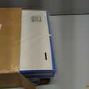 Cube Storage Bins 1313 Linen Foldable Box with Handles, Collapsible Organization Basket Set of 4 Large Capacity Drawer for Closet Shelf Cabinet Bookcase Bedroom, Navy Blue