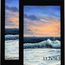 LUCKYLIFE A3 11.7x16.5 Picture Frame Black for Wall Mounting Horizontal and Vertical, 11.7 x 16.5 Wall Gallery Poster Photo Frame, 2 Pack