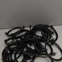 Jadaol Cat6 3ft 24 Pack Patch Cables, 10Gbps High-Speed Ethernet Patch Cables, Support Cat8/7 Network, 24AWG Pure Copper, RJ45 Gold-Plated Connector, LAN Network Cable for Patch Panel to Switch, Black