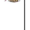 84" Shepherds Hooks for Outdoor with 7 Prongs Base, Heavy Duty Bird Feeder Pole for Hanging Lantern, Hummingbird Feeder, Shepherds Hook for Bird Feeders for Outside,1 Pack, Black