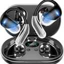Paekole H7 AI Translation Earbuds: Real-Time 2-Way Language Translator Device, No Subscription Over Ear Translating Headphone(198+ Languages) for Face-to-Face & Travel, Audifonos Traductores - Black