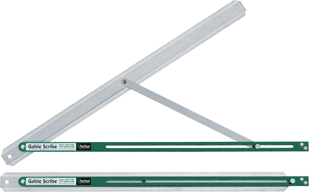 PacTool SA904 30-Inch Angle Measuring Tool - Aluminum Gable Scribe - Professional/Contractor Grade Tools