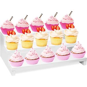 Cupcake Stand Holder, 3 Tier White Cake Pop Stand Dessert Table Display Tray Tower