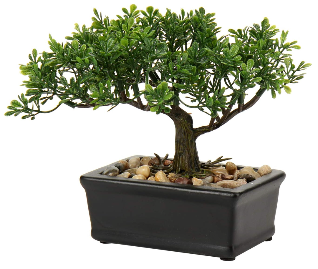Artificial Bonsai Tree Juniper Faux Plants Indoor Small Fake Plants Decor with Ceramic Pots for Home Table Office Desk Bathroom Shelf Bedroom Living Room Farmhouse Decorations