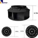 70359801P Blower Fan (3Pcs) Fits for Huebsch Speed Queen and Ipso Dryer Replaces 70123301, 70123301P, 70248601, 70248601P, 70359801, TU20281, TU21120, TU218171