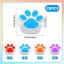2 x 28 Pcs Mini Squishy Cat Paw, Cute Fidget Toys Colorful Mochi Squeeze Stress Squishies for Kids Adults Anxiety Stress Relief, Classroom Prizes, Birthday Gifts Party Favors