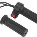 1 Pair E Bike Throttle Grip, Universal Electric Bicycle Scooter Handlebar Grip Twist Throttle 3 Speed Gear Throttle Handlebar for Motorbike Motorcycle E Bike