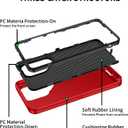 for Samsung Galaxy S26 Ultra Case [Shockproof] [3-Layer][Military-Grade] Full Body Protection Rugged Heavy Duty Cover Case for Galaxy S26 Ultra 5G,Red/Black