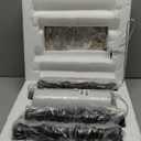 BOBOMOMO 62" Rustic Farmhouse Floor Lamp Dark Brown with Remote & Dimmable 9W Bulb, 3 Color Temperatures Resin Standing Lamp, Retro Tall Lamp for Living Room, Bedroom, Nursery, Office, Reading Nook