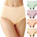 Battewa Cotton Incontinence Underwear for Women High Waisted Leak Proof Panties Bladder Leak Protective Briefs Adult Pee Proof Assurance Underwear (Large 4 Pack)