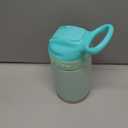 Nuby Thirsty Kids No Spill Flip-It Reflex Stainless Steel Travel Cup or Water Bottle - 10 Oz - 18+ Months - Aqua Mint - Back to School Essentials