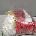 Santa Claus Costume for Men 9 PCS Deluxe Santa Suit with Hat, Christmas Party Costume for Men Adult Santa Outfit (Festgleam 3xl)