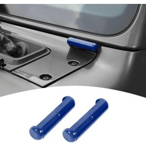 for Jeep JL Windshield Hinge Trim Cover for Jeep Wrangler JL JLU Gladiator JT 2018-Present Blue Exterior Accessories 2pcs