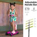 6KU Scooter for Kids Ages 3-10 with Flash Wheels, Kids Scooter 4 Adjustable Height, Toddler Scooter Extra-Wide PU LED Wheels, 3 Wheel Scooter for Kids for Girls & Boys Learn to Steer