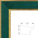Suede 24x36 Frame - Single Frame, Christmas Elegant Green 24 x 36 Poster Frame, 24x36 Picture Frame for Artwork Puzzles Photos and Movie Posters