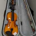 Violin 4/4 Full Size Set, Solid Wood Fiddle for Adults Student Beginners Professionals, with Hard Case, Violin Bow, Shoulder Rest, 2 Rosins and Extra String
