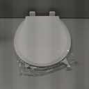 Toilet Seat with Toddler Seat, Potty Training Toilet Seat Round 2 in 1 Soft Close Quiet No Slapping, Magnetic Absorption, Easy to Install and Clean,White