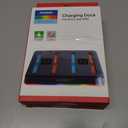 2 x NexiGo Enhanced Controller Charger Dock Compatible with Nintendo Switch 2, Charging Station for Joy-Pads with Multiple RGB Light Modes, Sound Alerts, LED Indicators, Built-in Kickstand