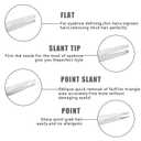 3 x Eyebrow Tweezer Set, 4 Pcs Professional Stainless Steel Tweezers for Women, Precision Tweezer for Facial Hair, Splinter and Ingrown Hair RemovalBright silver