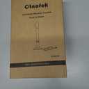 Window Candles with Sensor Dusk to Dawn Electric Corded, 9.6'' Plug-in LED Window Candle Lights with Gold Holder and 6ft Cord, Christmas Candles for Windows Decoration, UL Listed, 4 Pack