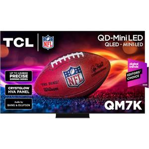 TCL 55 Inch Class QM7K Series | Mini LED QLED 4K HDR | 55QM7K, 2025 Model | 120HZ-144HZ Anti Reflective Screen Smart Google TV Dolby Atmos Onkyo Audio | Voice Remote Alexa Gaming Streaming Television