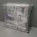 Yarn Storage Bags - Clear Yarn Storage Organizer, Metal Zipper Closure, PVC & Nylon Storage Bag for Knitting, Crochet, Toys, 5 Packs