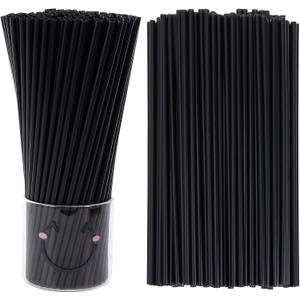 Tomnk 500pcs Straws Disposable, 10.3 Inches Plastic Straws, Plastic Drinking Straws for Tumblers and Ice Coffee