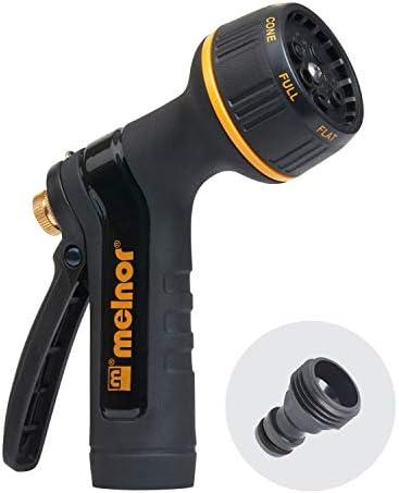 Melnor 65040-AMZ XT Metal Rear Trigger Nozzle with QuickConnect Product Adapter Set, Amazon Bundle